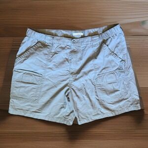 Savane Cargo Shorts Mens 42 Flex Waist Khaki Hiking Preppy
